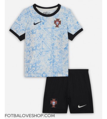 Portugalsko Dětské Venkovní Dres ME 2024 Krátký Rukáv (+ trenýrky)